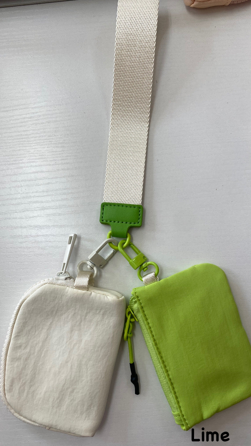 Dual wristlet pouch