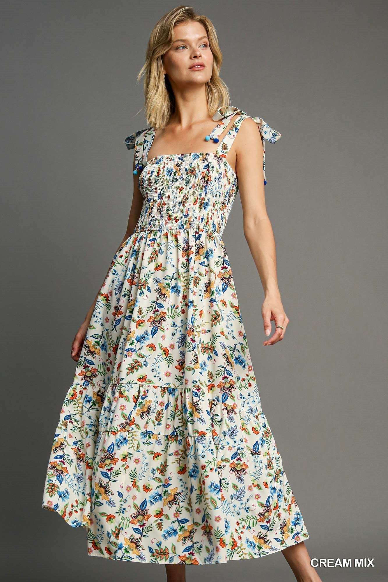 Floral midi dress