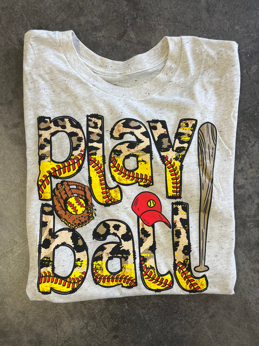 Softball “Play Ball” Tee