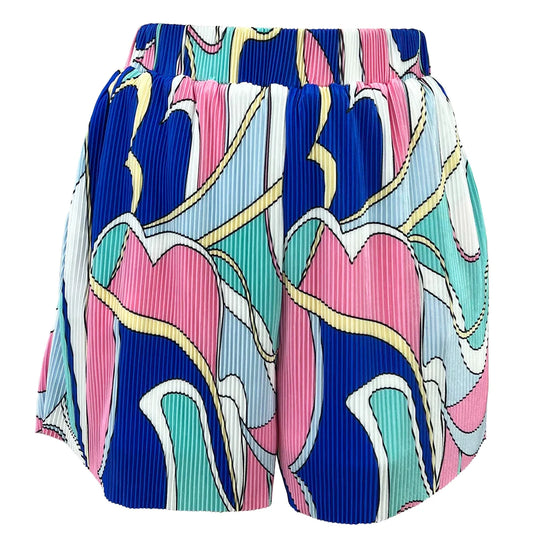 Tropical Pleated Shorts