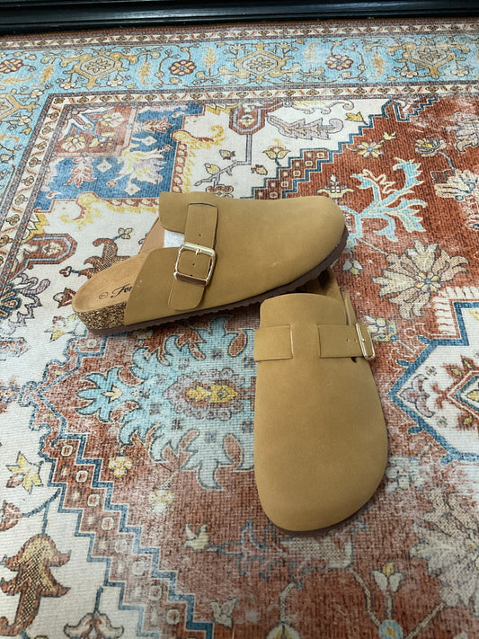 Tan clogs