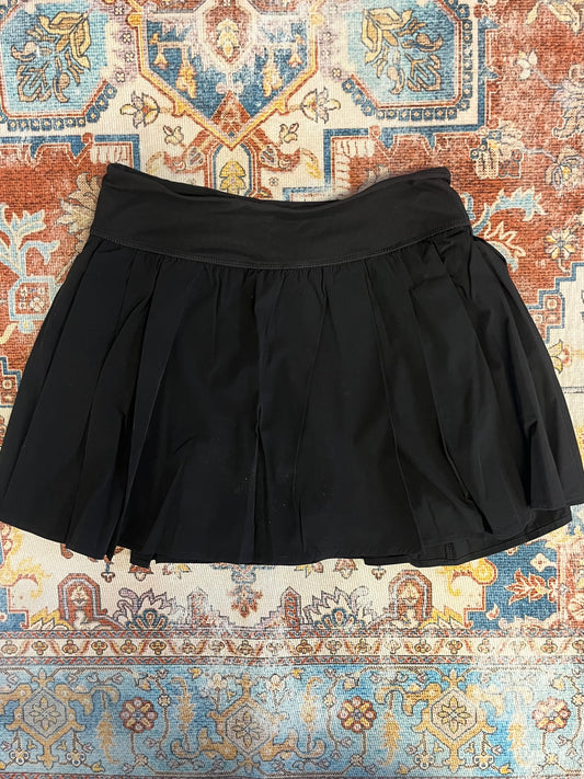 Black Pleated Athletic Skirt