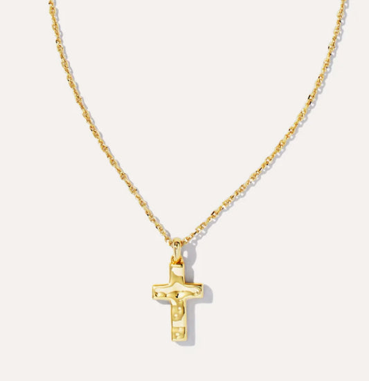 Cross Pendant Necklace in Gold