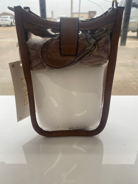 Brown, Clear Bag