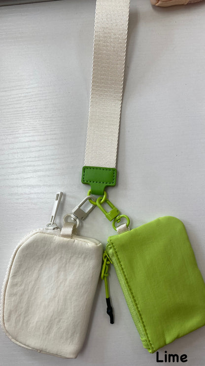 Dual wristlet pouch