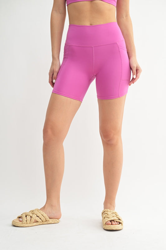 Sculpt Biker Shorts in Pink