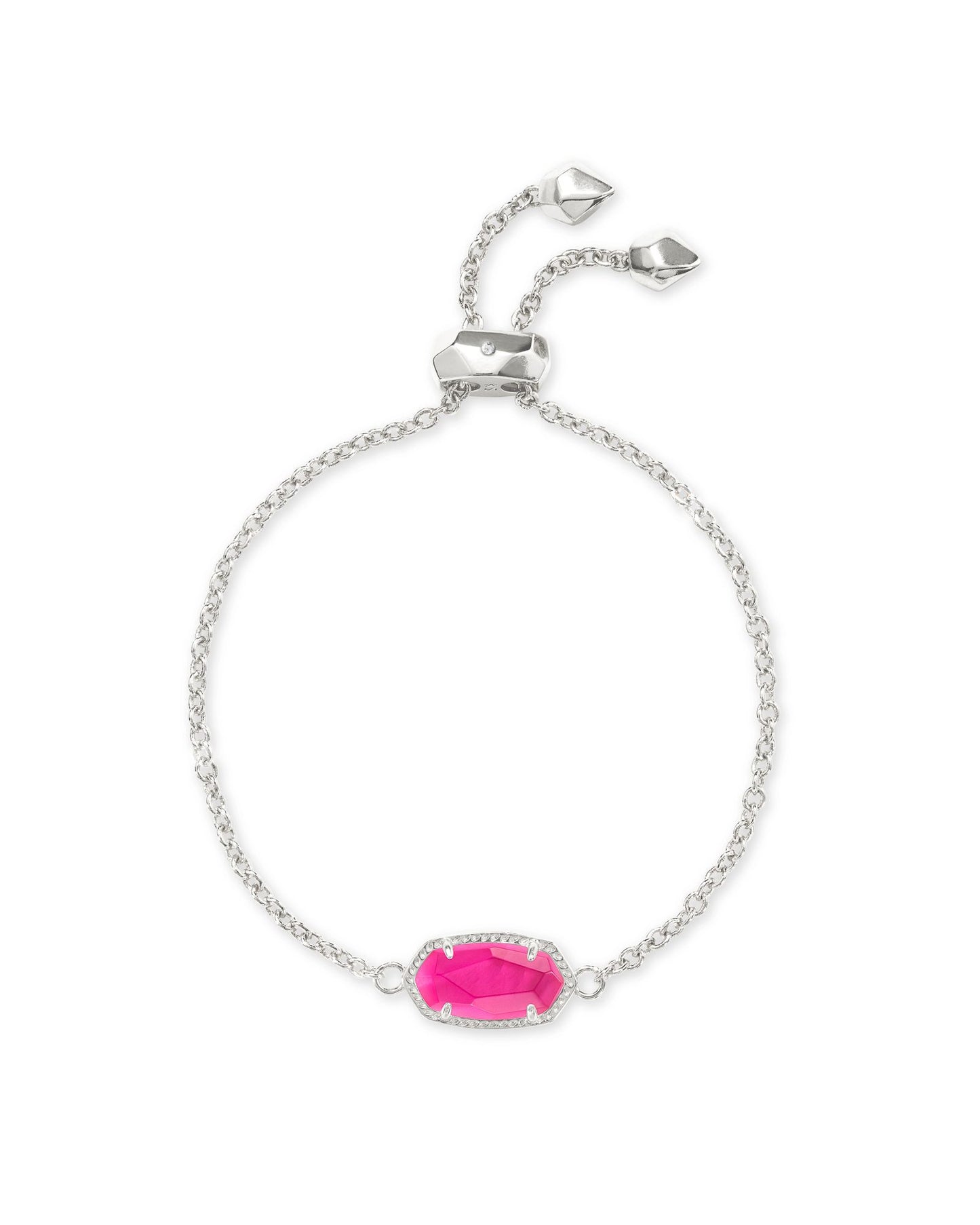 ELAINA DELICATE CHAIN BRACELET RHODIUM AZALEA ILLUSION