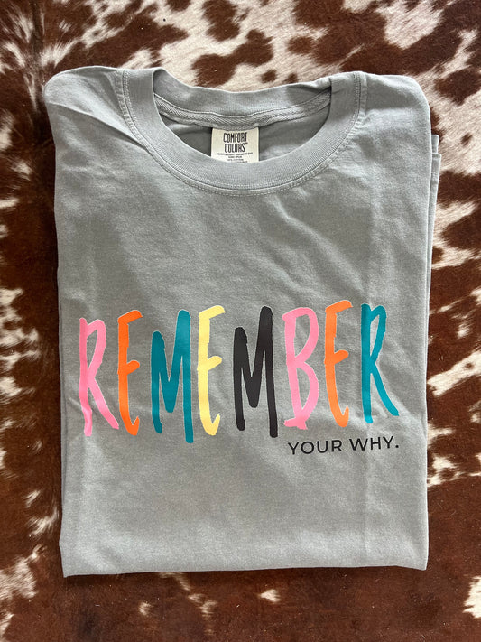 “Remember Your Why” Tee