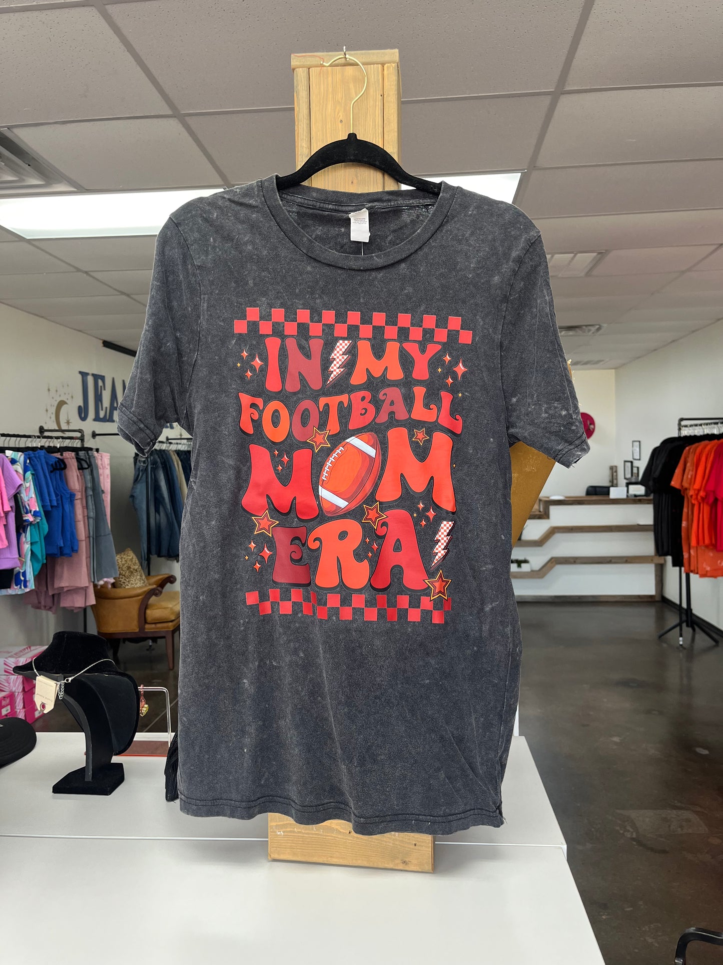 “In My Football Mom Era” Football T-Shirt