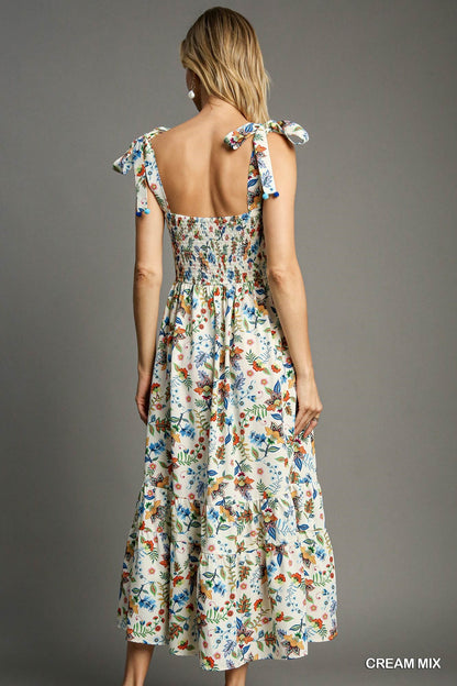 Floral midi dress