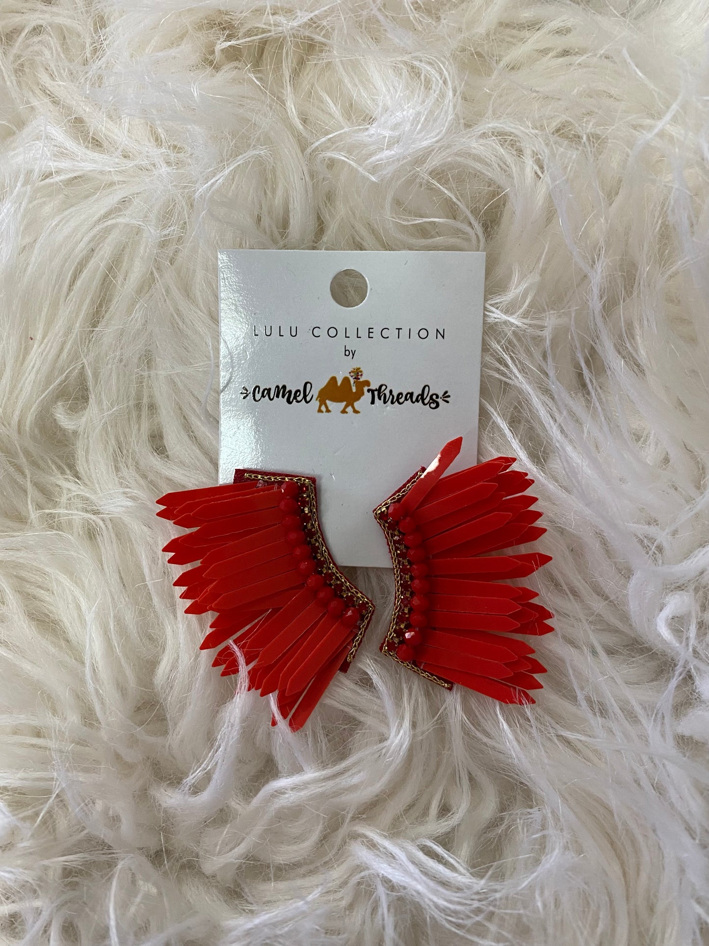 Red Fiery Earrings